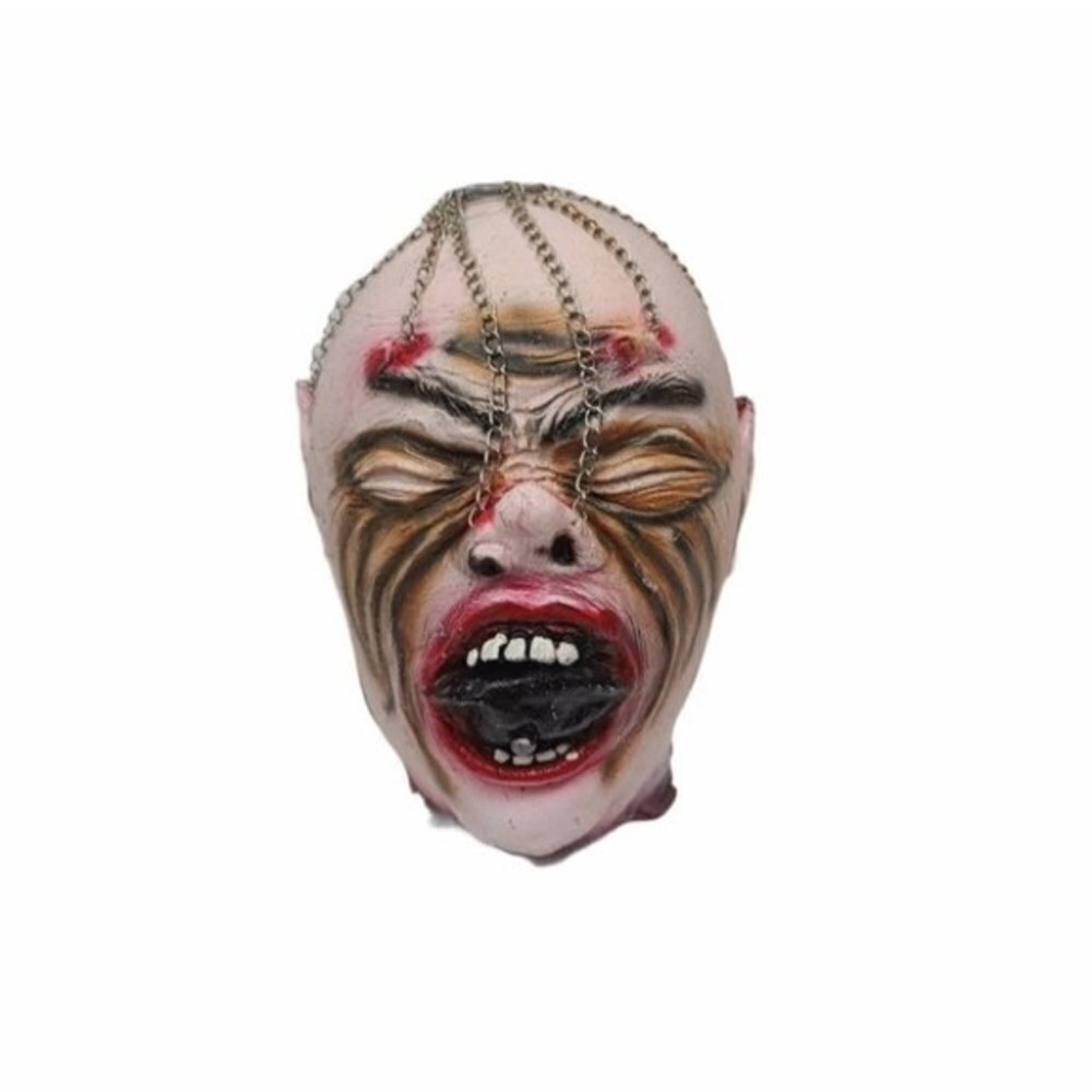 Halloween Fake Scary Chain Hanging Prop Head Party Decor Decoration